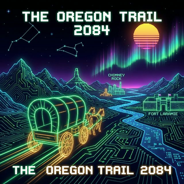 Digital Oregon Trail Landscape